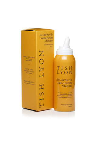 Tish Lyon Fine Mist Sterile Saline Piercing Aftercare Spray – 75 ml