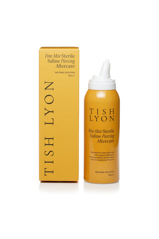 Tish Lyon Fine Mist Sterile Saline Piercing Aftercare Spray – 75 ml