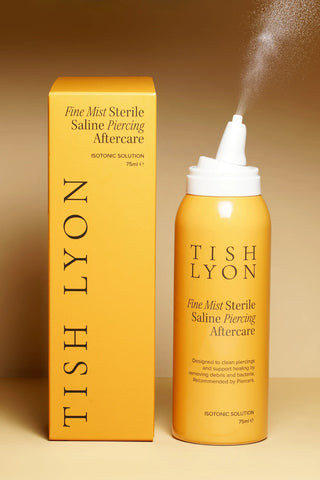 Tish Lyon Fine Mist Sterile Saline Piercing Aftercare Spray – 75 ml