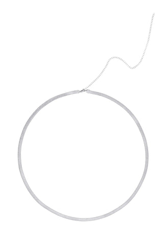 Silver Chunky Snake Belly Chain