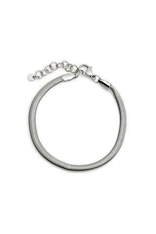 Silver Chunky Snake Chain Bracelet