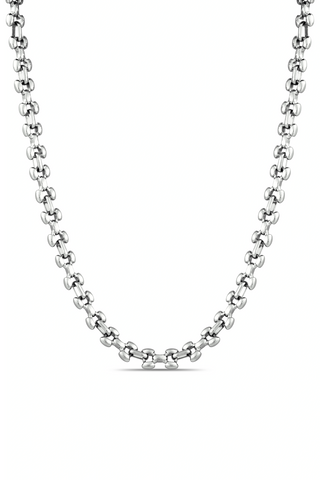 Waterproof Silver Chunky Dakota Chain Necklace
