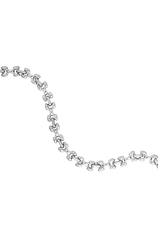 Waterproof Silver Chunky Dakota Chain Necklace
