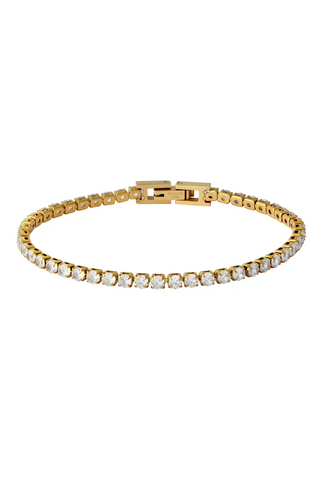 Waterproof Gold Tennis Bracelet