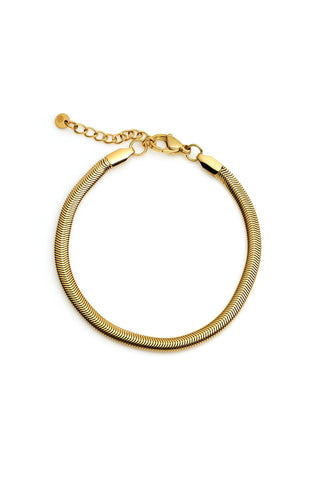 Gold Chunky Snake Chain Bracelet