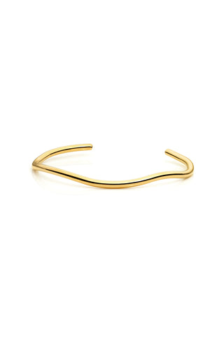 Gold Wave Bangle