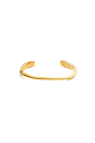 Gold Chunky Molten Bangle