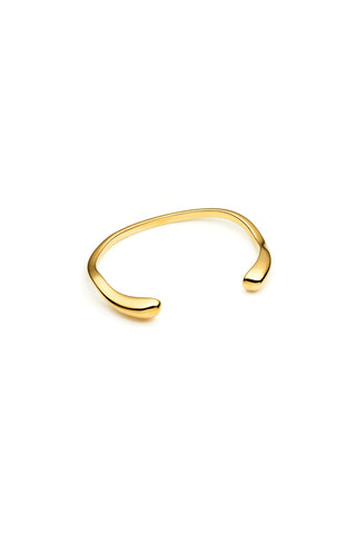 Gold Chunky Molten Bangle