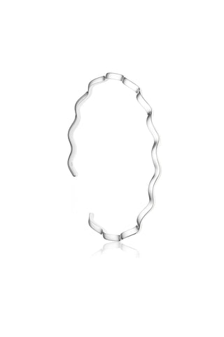 Silver Wavy Bangle