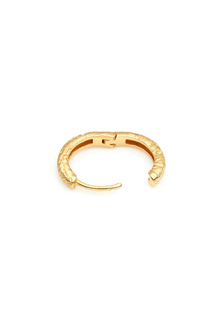18ct Vermeil Silver Molten Hoop Earrings