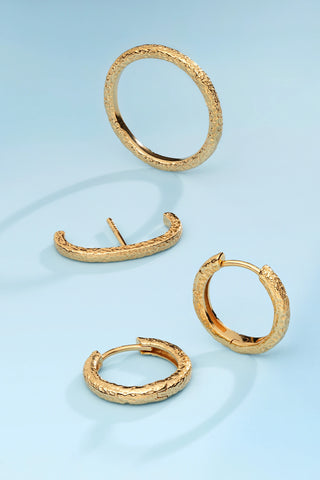 18ct Gold Vermeil Silver Molten Stacking Ring
