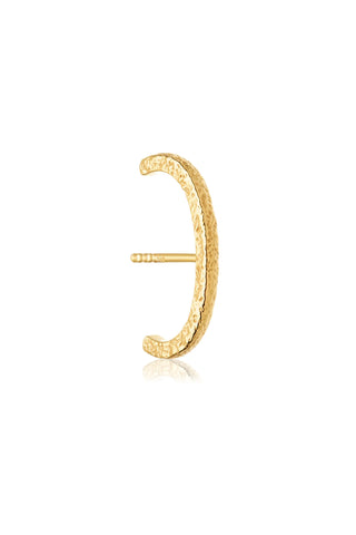 18ct Vermeil Silver Molten Suspender Stud Earring