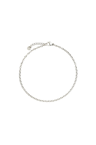 Platinum Titanium Cable Chain Anklet