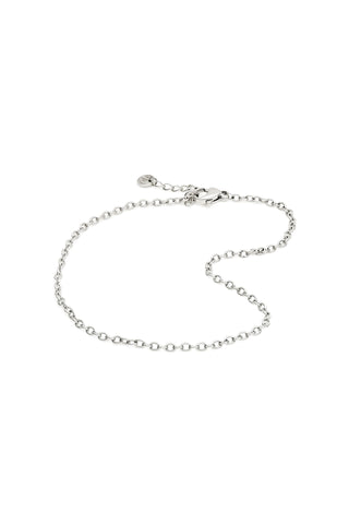 Platinum Titanium Cable Chain Anklet