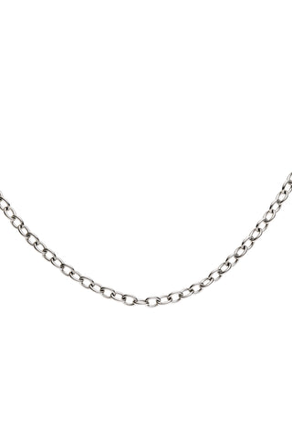 Platinum Titanium Cable Chain Anklet