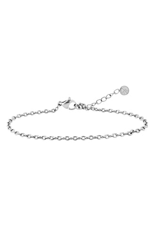 Platinum Titanium Cable Chain Bracelet