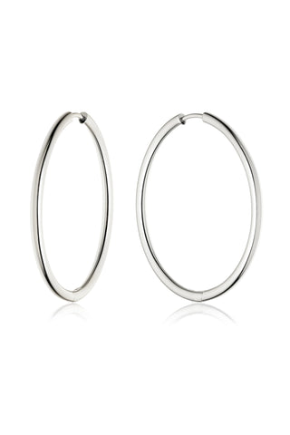 Platinum Titanium Essential Hoop Earrings