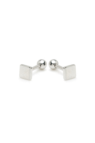 Polymnia Titanium Two In One Geometric Reversible Flat Back Studs
