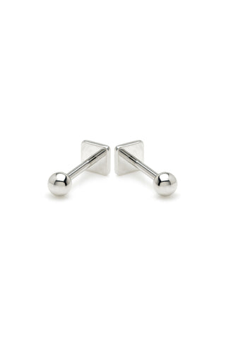 Polymnia Titanium Two In One Geometric Reversible Flat Back Studs