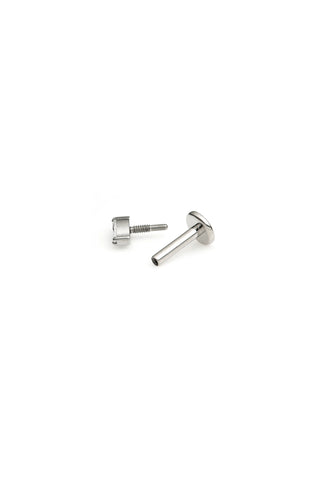 Titanium Marquise Gem Flat Back Stud Earring