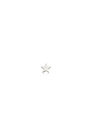Titanium Star Flat Back Stud Earring