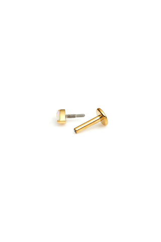 Gold Titanium Marquise Opal Flat Back Stud Earring