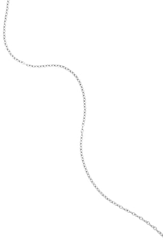Platinum Titanium Letter Charm Necklace