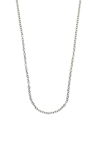 Platinum Titanium Cable Chain Necklace