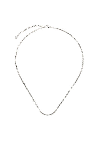 Platinum Titanium Cable Chain Necklace