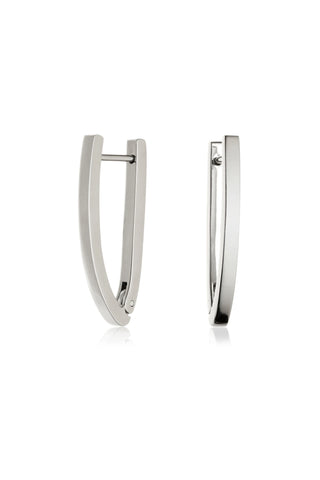 Titanium Oval Hoop Earrings
