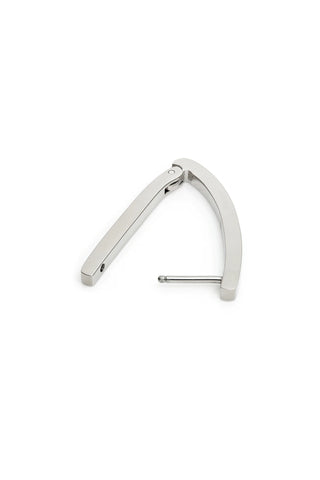Titanium Oval Hoop Earrings