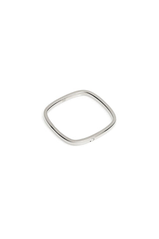 Titanium Gemstone Square Stacking Ring