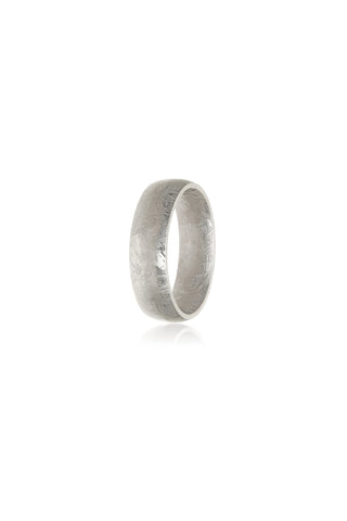 Textured Titanium Band Ring