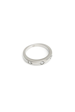 Titanium Celestial Gemstone Ring