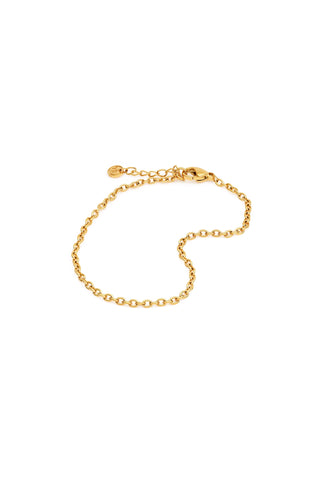Gold Titanium Cable Chain Bracelet