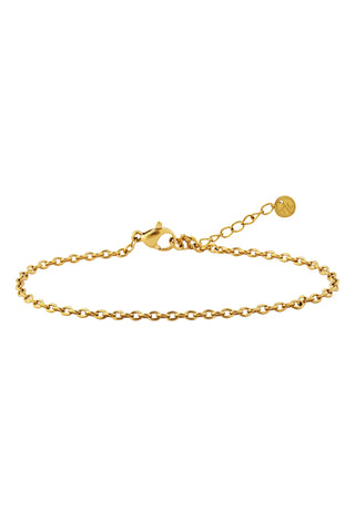 Gold Titanium Cable Chain Bracelet