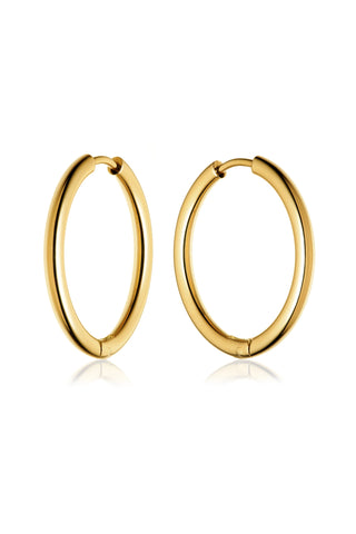Gold Titanium Essential Hoop Earrings