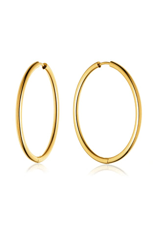 Gold Titanium Essential Hoop Earrings