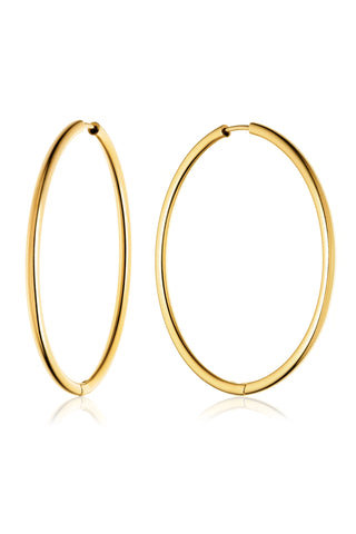 Gold Titanium Essential Hoop Earrings