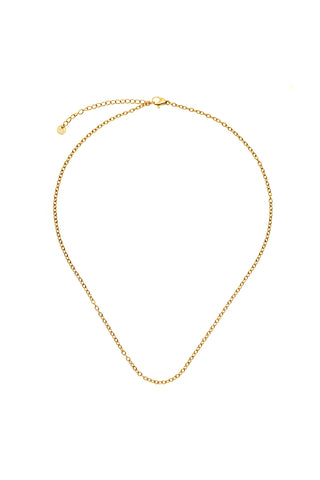 Gold Titanium Cable Chain Necklace
