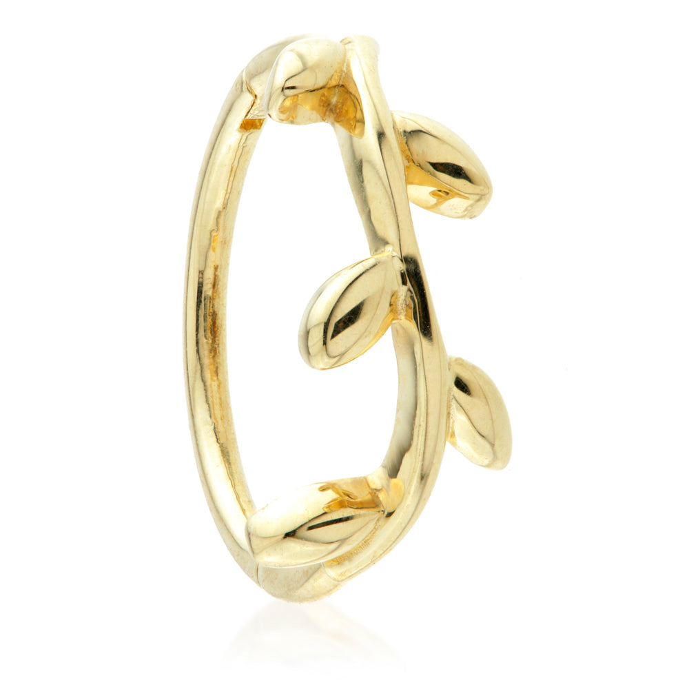 Gold Vine Leaf Hinge Ring – Tish Lyon